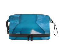 VAPOKF Howl at The Moon Threesome - Divertida bolsa de cosméticos para mujeres y niñas, neceser de viaje para maquillaje, práctica bolsa organizadora con compartimento para cepillos, Multicolor 6