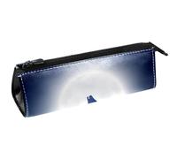 VAPOKF Howling Wolf at Moon - Bolsa para bolígrafos, artículos de papelería, bolsa de cosméticos, bolsa compacta con cremallera, multicolor, 5.5 ×6 ×20CM/2.2x2.4x7.9 in, Organizador de bolsas
