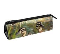 VAPOKF Indian Runner Ducks - Bolsa compacta con cremallera para bolígrafos de pintura, artículos de papelería, lápices, cosméticos, bolsa compacta