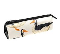 VAPOKF Indian Runner Ducks - Bolsa compacta con cremallera para bolígrafos, lápices, cosméticos, bolsa compacta