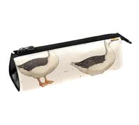 VAPOKF Indian Runner Ducks - Bolsa compacta con cremallera para bolígrafos, lápices, cosméticos, bolsa compacta