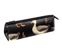 VAPOKF Indian Runner Ducks - Bolsa compacta con cremallera para bolígrafos, lápices, cosméticos, bolsa compacta