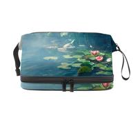 VAPOKF Japan Mount Fuji - Neceser de viaje para mujeres y niñas, bolsa organizadora de maquillaje con compartimento para brochas, Multicolor 3, 27x15x14 cm/10.6x5.9x5.5 in, Estuche de belleza