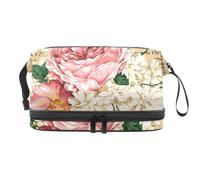 VAPOKF Japan Mount Fuji - Neceser de viaje para mujeres y niñas, bolsa organizadora de maquillaje con compartimento para brochas, Multicolor 11, 27x15x14 cm/10.6x5.9x5.5 in, Estuche de belleza