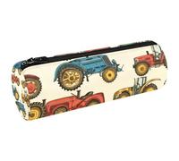VAPOKF Kinds of Farm Tractors - Estuche de lona para lápices, monedero, bolsa de maquillaje para estudiantes, papelería, escuela, oficina, multicolor, 20x6.3cm/7.9x2.5in, Estuches