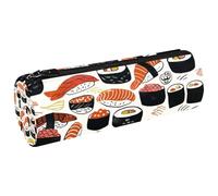 VAPOKF Kinds of Salmon - Estuche de lona para lápices, monedero, cosméticos, maquillaje, papelería, escuela, oficina, almacenamiento, multicolor, 20x6.3cm/7.9x2.5in, Estuches