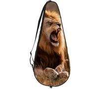 VAPOKF Lion and Cubs on Prairie - Bolsa para raqueta de tenis, funda para raqueta de tenis, con capacidad para hasta 2 raquetas
