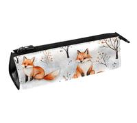 VAPOKF Little Foxes - Bolsa compacta con cremallera para bolígrafos, artículos de papelería, lápices, cosméticos