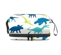 VAPOKF Live Laugh Love Picture - Neceser de viaje para mujeres y niñas, bolsa organizadora de maquillaje con compartimento para brochas, Multicolor 6, 27x15x14 cm/10.6x5.9x5.5 in, Estuche de belleza