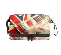 VAPOKF Lovely Cats on The Beach Love You - Neceser de viaje para mujeres y niñas, bolsa organizadora de maquillaje con compartimento para cepillos, Multicolor 14, 27x15x14 cm/10.6x5.9x5.5 in, Estuche