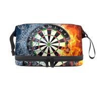 VAPOKF Lovely Cats on The Beach Love You - Neceser de viaje para mujeres y niñas, bolsa organizadora de maquillaje con compartimento para cepillos, Multicolor 9, 27x15x14 cm/10.6x5.9x5.5 in, Estuche