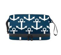 VAPOKF Lovely Cats on The Beach Love You - Neceser de viaje para mujeres y niñas, bolsa organizadora de maquillaje con compartimento para cepillos, Multicolor 10, 27x15x14 cm/10.6x5.9x5.5 in, Estuche