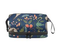 VAPOKF Lovely Cats on The Beach Love You - Neceser de viaje para mujeres y niñas, bolsa organizadora de maquillaje con compartimento para cepillos, Multicolor 8, 27x15x14 cm/10.6x5.9x5.5 in, Estuche