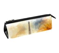 VAPOKF Lovers on The Paris - Bolsa compacta con cremallera para bolígrafos, artículos de papelería, lápices, cosméticos