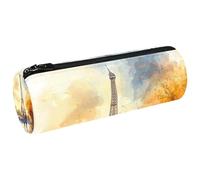 VAPOKF Lovers on The Paris - Estuche de lona para lápices, monedero, bolsa de maquillaje para estudiantes, papelería, escuela, oficina, almacenamiento