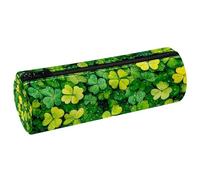 VAPOKF Lucky Clover - Estuche de piel sintética para lápices, monedero, cosméticos, maquillaje, papelería, escuela, oficina, almacenamiento
