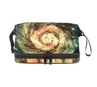 VAPOKF Magic Space - Bolsa de cosméticos para mujeres y niñas, neceser de viaje para maquillaje, práctica bolsa organizadora con compartimento para brochas, Multicolor 12, 27x15x14 cm/10.6x5.9x5.5 in