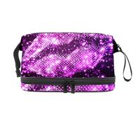 VAPOKF Magic Space - Bolsa de cosméticos para mujeres y niñas, neceser de viaje para maquillaje, práctica bolsa organizadora con compartimento para brochas, Multicolor 6, 27x15x14 cm/10.6x5.9x5.5 in