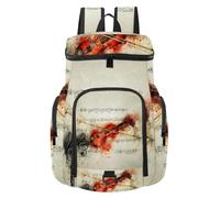 VAPOKF Mochila de baloncesto, bolsa deportiva con compartimento para pelota y zapatos para fútbol, fútbol, voleibol, natación, gimnasio, viajes, violín, notas musicales, arte abstracto