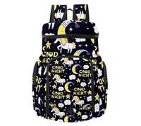 VAPOKF Mochila de baloncesto, bolsa deportiva con compartimento para pelota y zapatos para fútbol, fútbol, voleibol, natación, gimnasio, viajes, buenas noches, unicornio, luna, estrella, sueño