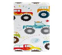 VAPOKF Monster Truck - Funda de piel para pasaporte, 11,5 x 16,5 cm, multicolor, 11.5x16.5cm/4.5x6.5 in, Vintage