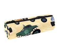 VAPOKF Monster Trucks - Estuche de cuero para lápices, monedero, cosméticos, maquillaje, para estudiantes, papelería, escuela, oficina, almacenamiento, multicolor, 20x6.3cm/7.9x2.5in, Estuche para