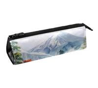 VAPOKF Mount Fuji Temple - Bolsa compacta con cremallera, multicolor, 5.5 ×6 ×20CM/2.2x2.4x7.9 in, Organizador de bolsas