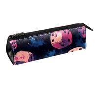 VAPOKF Pink Dices - Bolsa compacta para bolígrafos, artículos de papelería, lápices, cosméticos, bolsa compacta con cremallera