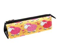 VAPOKF Pink Girl - Bolsa de alpaca para bolígrafos, lápices, cosméticos, bolsa compacta con cremallera, multicolor, 5.5 ×6 ×20CM/2.2x2.4x7.9 in, Organizador de bolsas