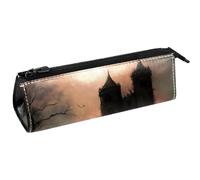 VAPOKF Ravens Before Broken Castle - Estuche para bolígrafos, papelería, lápices, cosméticos, bolsa compacta con cremallera