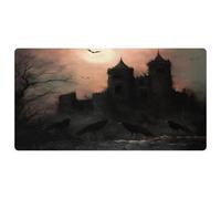 VAPOKF Ravens before Broken Castle - Tapete de cocina, antideslizante, lavable, absorbente, para cocina, pasillo, cuarto de lavado