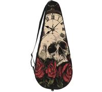 VAPOKF Red Roses - Bolsa para raqueta de tenis, funda para raqueta de tenis, funda para raqueta de tenis, con capacidad para hasta 2 raquetas
