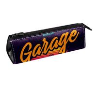 VAPOKF Retro American Muscle Car Pen Bag Stationery Pouch Pencil Bag Cosmetic Pouch Compact Zipper Bag, multicolor, 5.5 ×6 ×20CM/2.2x2.4x7.9 in, Organizador de bolsas