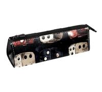 VAPOKF Row of Dices - Bolsa compacta para bolígrafos, artículos de papelería, cosméticos, bolsa compacta con cremallera