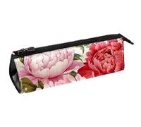VAPOKF Row of School Bus - Bolsa para bolígrafos, artículos de papelería, bolsa de cosméticos, bolsa compacta con cremallera, multicolor, 5.5 ×6 ×20CM/2.2x2.4x7.9 in, Organizador de bolsas