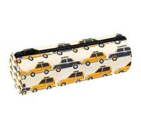 VAPOKF Rows of Taxi - Estuche de piel para lápices, monedero, cosméticos, maquillaje, papelería, escuela, oficina, almacenamiento, multicolor, 20x6.3cm/7.9x2.5in, Estuche para lápices