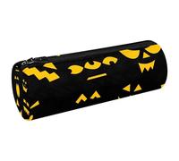 VAPOKF Scary - Estuche de lona con cara de calabaza de Halloween, monedero, bolsa de maquillaje para estudiantes, papelería, escuela, oficina, almacenamiento, multicolor, 20x6.3cm/7.9x2.5in, Estuches