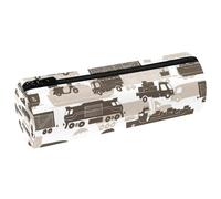 VAPOKF Sea Land and Air Transportation - Estuche de cuero para lápices, monedero, bolsa de maquillaje para estudiantes, papelería, escuela, oficina, almacenamiento, multicolor, 20x6.3cm/7.9x2.5in,