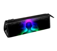 VAPOKF Seven Chakra - Bolsa compacta con cremallera para bolígrafos y cosméticos, para mujer, multicolor, 5.5 ×6 ×20CM/2.2x2.4x7.9 in, Organizador de bolsas