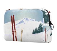 VAPOKF Sleeping Little Fox - Bolsa de cosméticos para mujer, neceser de viaje, bolsa organizadora de maquillaje grande con cremallera, Multicolor 5, 18.5x7.5x13cm/7.3x3x5.1in, Estuche de belleza