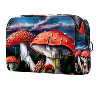 VAPOKF Sleeping Little Fox - Bolsa de cosméticos para mujer, neceser de viaje, bolsa organizadora de maquillaje grande con cremallera, Multicolor 10, 18.5x7.5x13cm/7.3x3x5.1in, Estuche de belleza