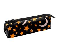 VAPOKF Soaring Bats and Stars - Bolsa para bolígrafos, papelería, lápices, cosméticos, bolsa compacta con cremallera, multicolor, 5.5 ×6 ×20CM/2.2x2.4x7.9 in, Organizador de bolsas