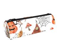 VAPOKF Spooky Castle Dead Tree Spiderweb - Estuche de lona para lápices, monedero, bolsa de maquillaje para estudiantes, papelería, escuela, oficina, almacenamiento, multicolor, 20x6.3cm/7.9x2.5in,