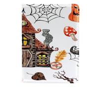 VAPOKF Spooky Castle Dead Tree Spiderweb - Funda de piel para pasaporte, 11,5 x 16,5 cm, multicolor, 11.5x16.5cm/4.5x6.5 in, Vintage