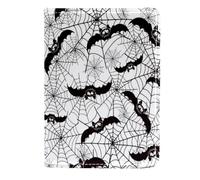 VAPOKF Spooky - Funda de piel para pasaporte, diseño de murciélago y telaraña de Halloween, 11,5 x 16,5 cm, multicolor, 11.5x16.5cm/4.5x6.5 in, Vintage