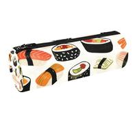 VAPOKF Sushi of All Kinds - Estuche de lona para lápices, monedero, bolsa de maquillaje para estudiantes, papelería, escuela, oficina, almacenamiento, multicolor, 20x6.3cm/7.9x2.5in, Estuches