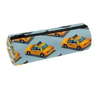 VAPOKF Taxi Cars on Road - Estuche de piel para lápices, monedero, cosméticos, maquillaje, papelería, escuela, oficina, almacenamiento, multicolor, 20x6.3cm/7.9x2.5in, Estuche para lápices