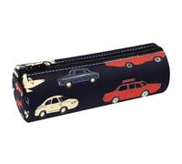 VAPOKF Taxi - Estuche de cuero para lápices y monedero, bolsa de maquillaje para estudiantes, papelería, escuela, oficina, almacenamiento