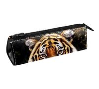 VAPOKF Tiger and Little Cubs - Bolsa compacta con cremallera para bolígrafos, artículos de papelería, lápices, cosméticos