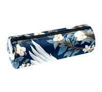 VAPOKF White Peace Dove - Estuche de piel sintética para lápices, monedero, bolsa de maquillaje para estudiantes, papelería, escuela, trabajo, oficina, almacenamiento, multicolor, 20x6.3cm/7.9x2.5in,